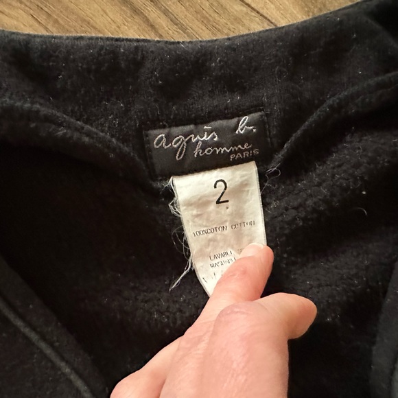 Vintage Agnes B Drop Sleeve sweatshirt Cardigan - Picture 3 of 6